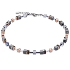 Coeur De Lion GeoCUBE Rose Gold Plated Necklace