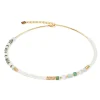 Coeur De Lion Precious Fusion Yellow Gold Tone Pearl and Crystal Necklace