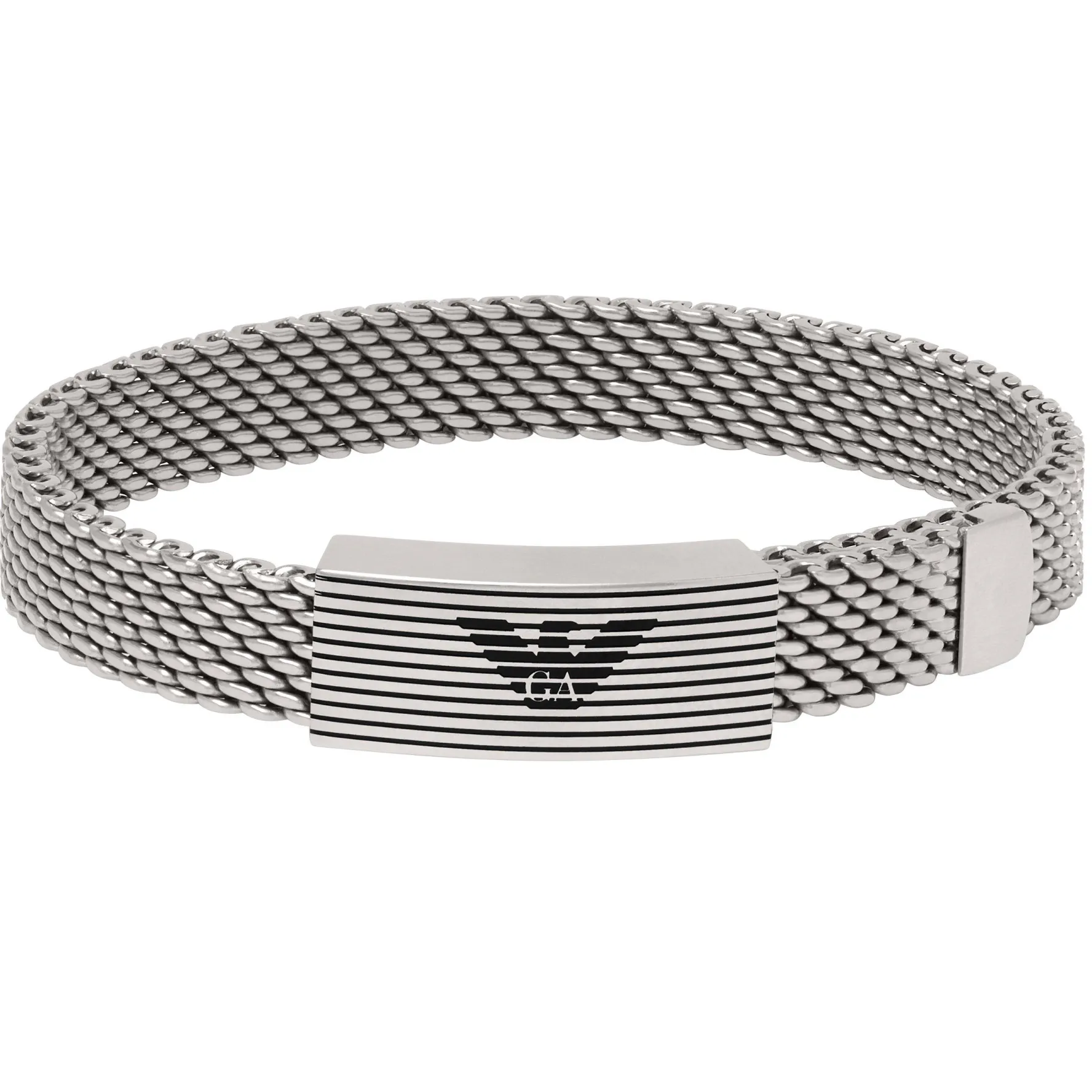 Emporio Armani Eagle Stainless Steel Logo Bracelet