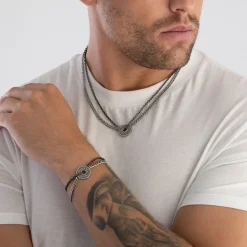 Emporio Armani Logo Essential Stainless Steel Men’s Bracelet