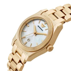 Emporio Armani 32mm Yellow Gold Tone Ladies Watch