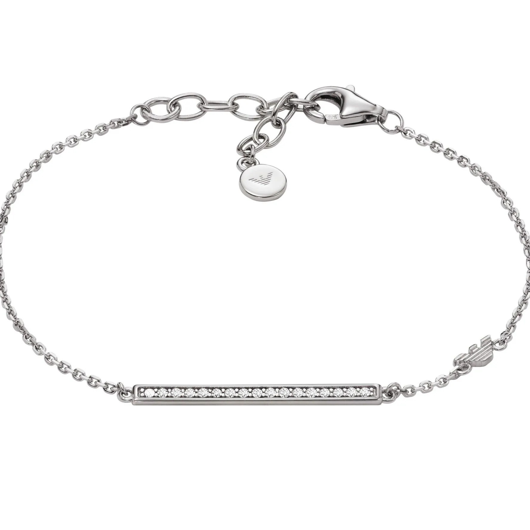 Emporio Armani Silver Cubic Zirconia Bracelet