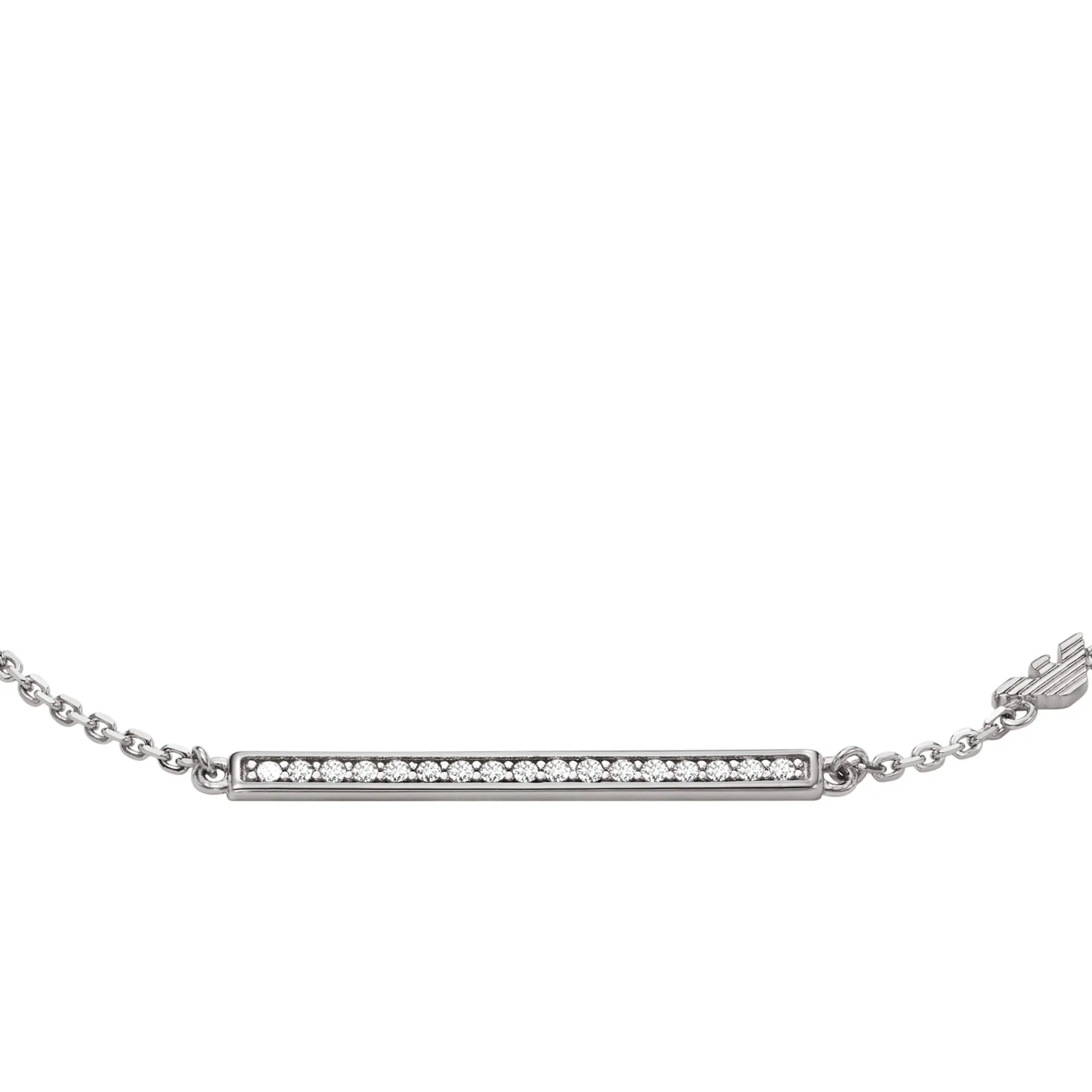 Emporio Armani Silver Cubic Zirconia Bracelet