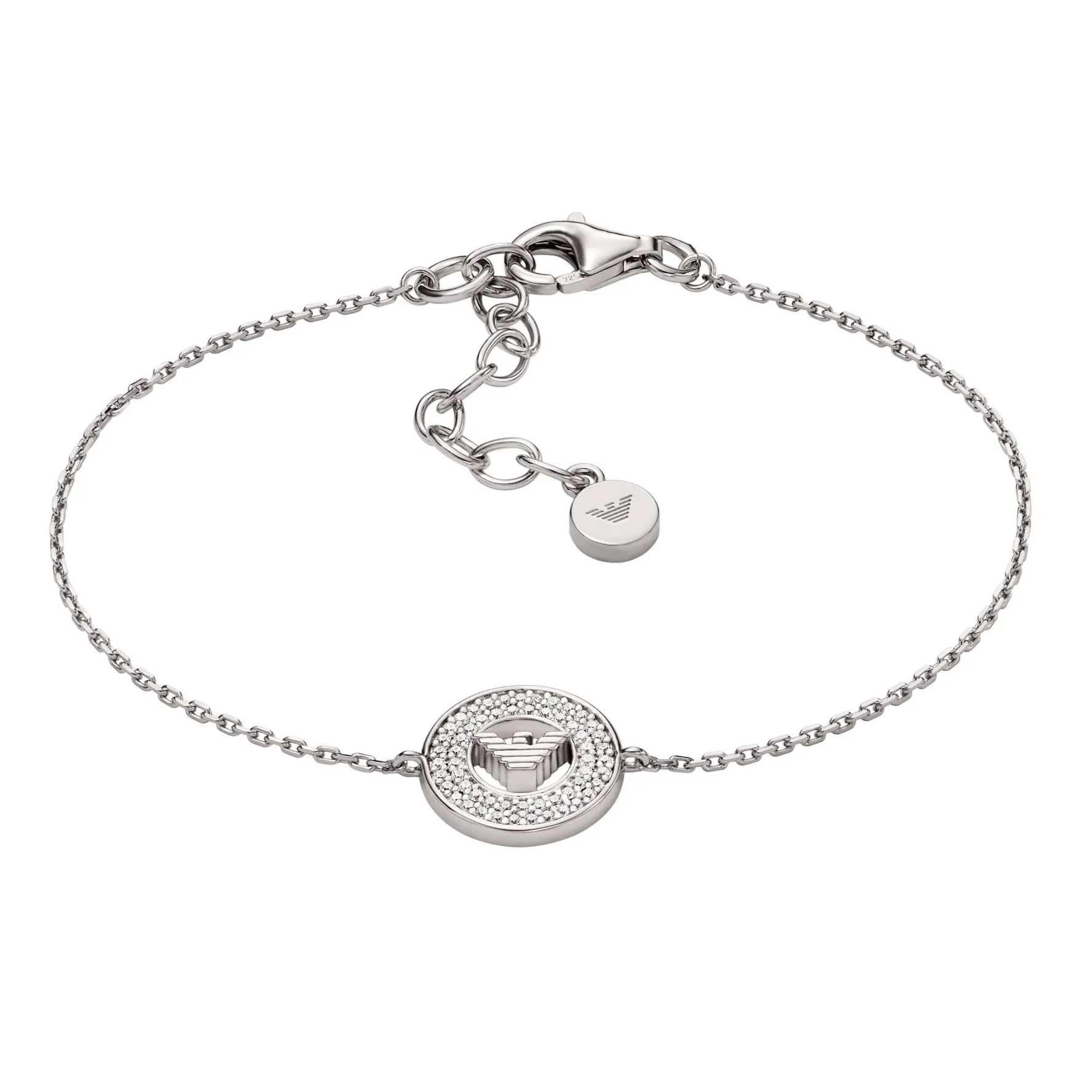 Emporio Armani Silver Cubic Zirconia Bracelet