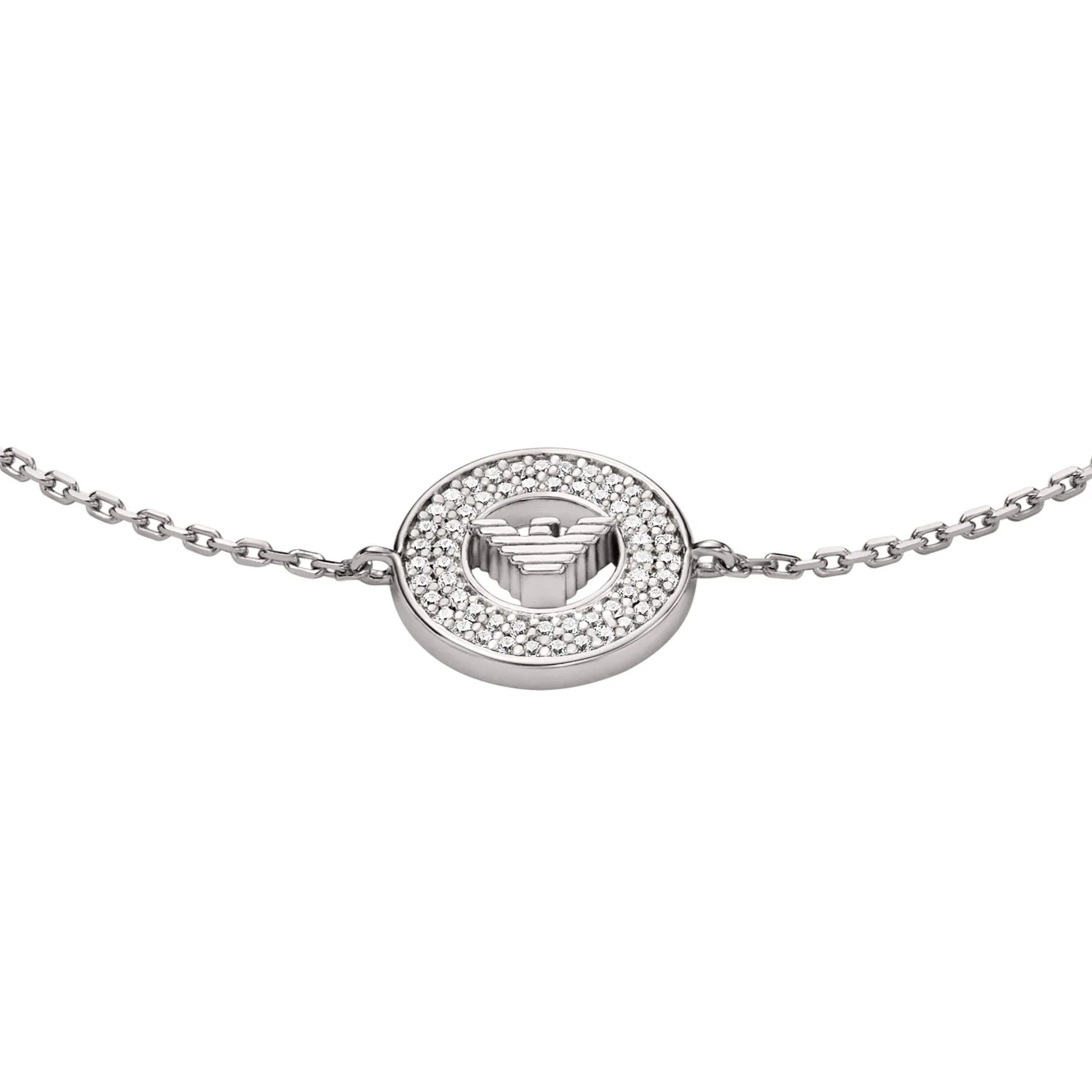 Emporio Armani Silver Cubic Zirconia Bracelet