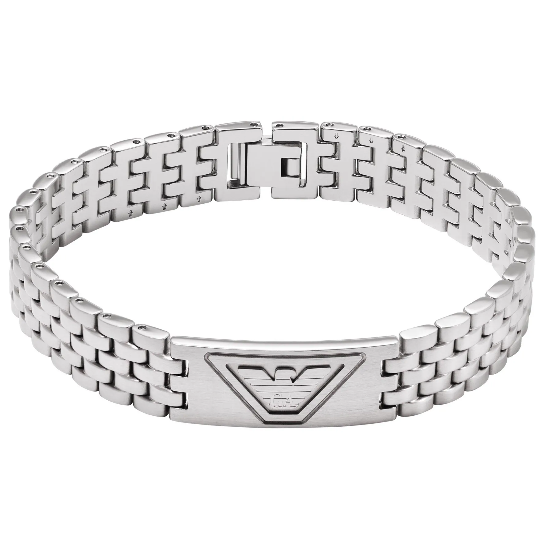Emporio Armani Stainless Steel Eagle Logo Bracelet
