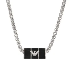 Emporio Armani Stainless Steel Rondel Men’s Necklace
