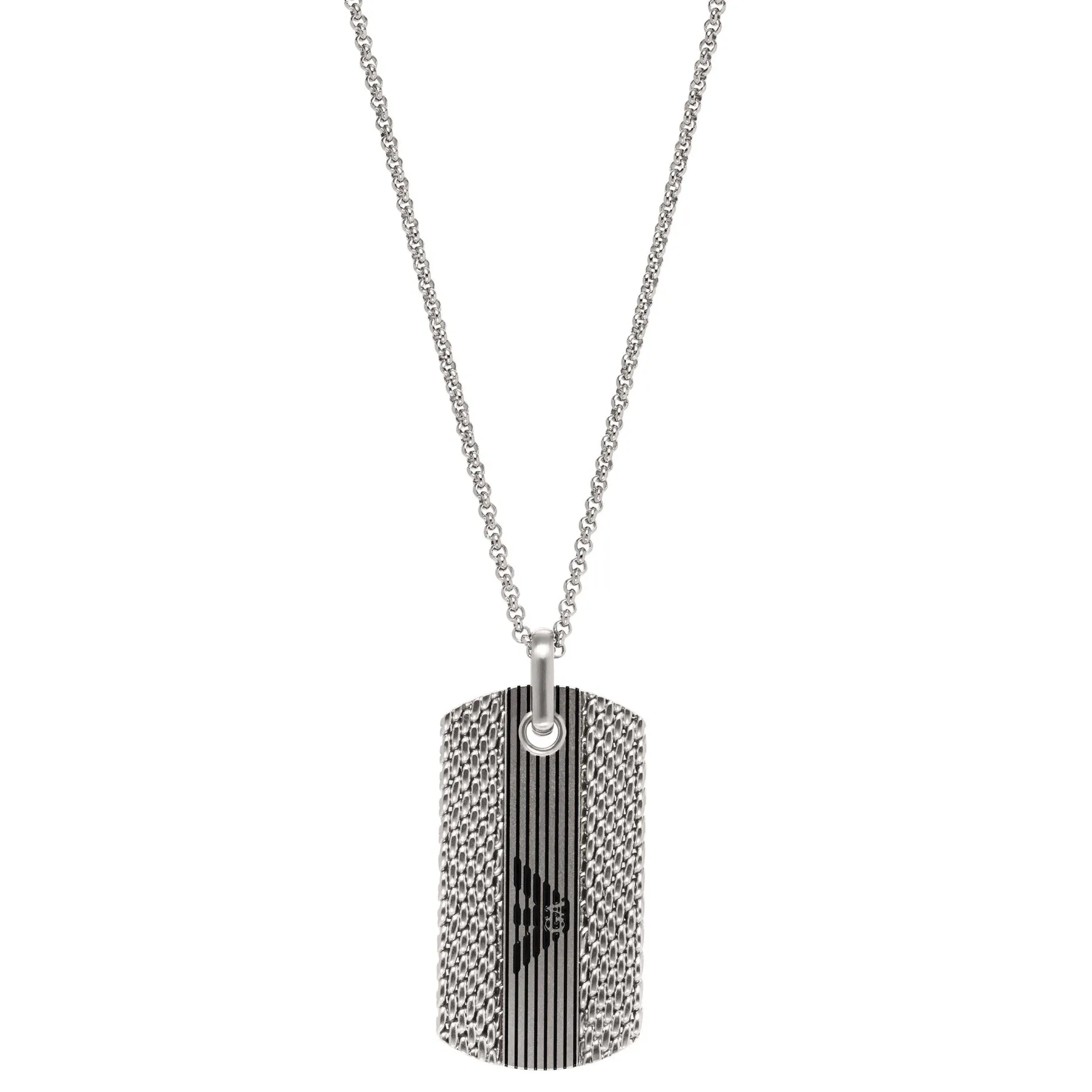Emporio Armani Stainless Steel Dog Tag Men’s Pendant