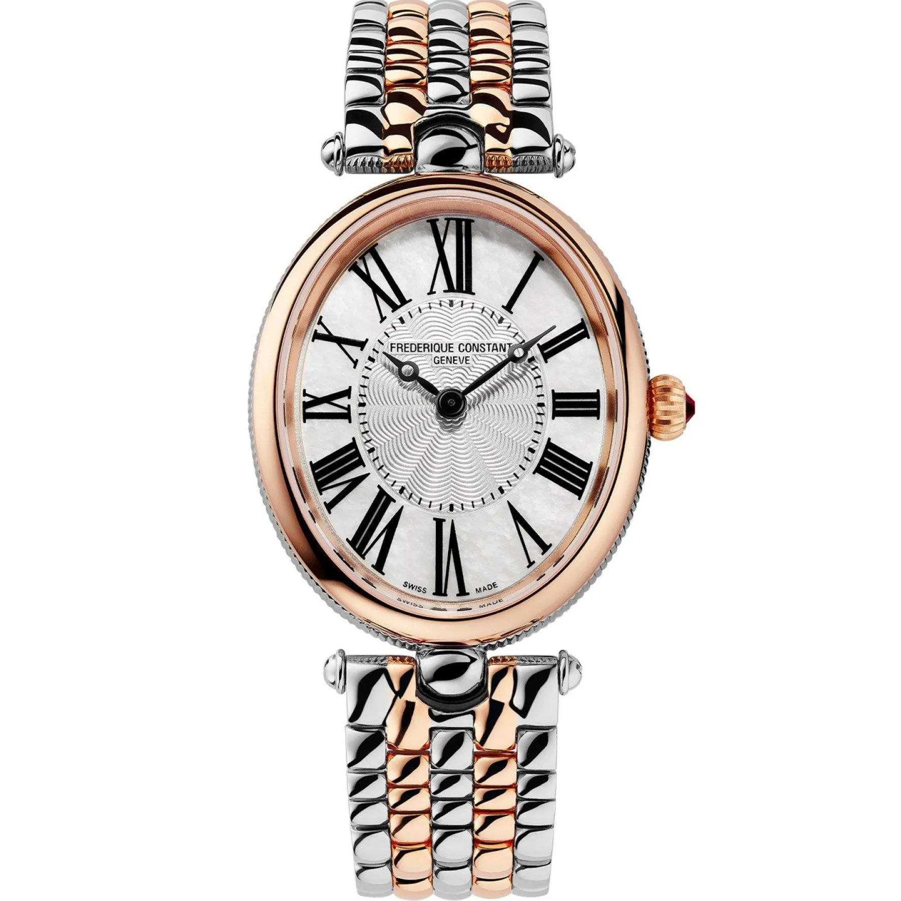 Frederique Constant Classics Art Deco 30mm Stainless Steel and Rose Gold PVD Ladies Watch