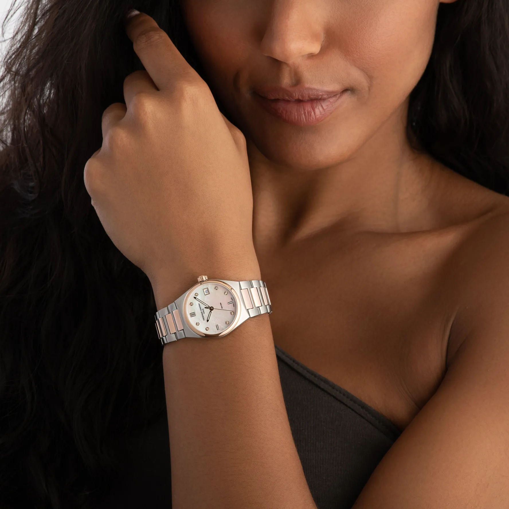 Frederique Constant Highlife 31mm Stainless Steel and Rose Gold Plated Diamond Ladies Watch