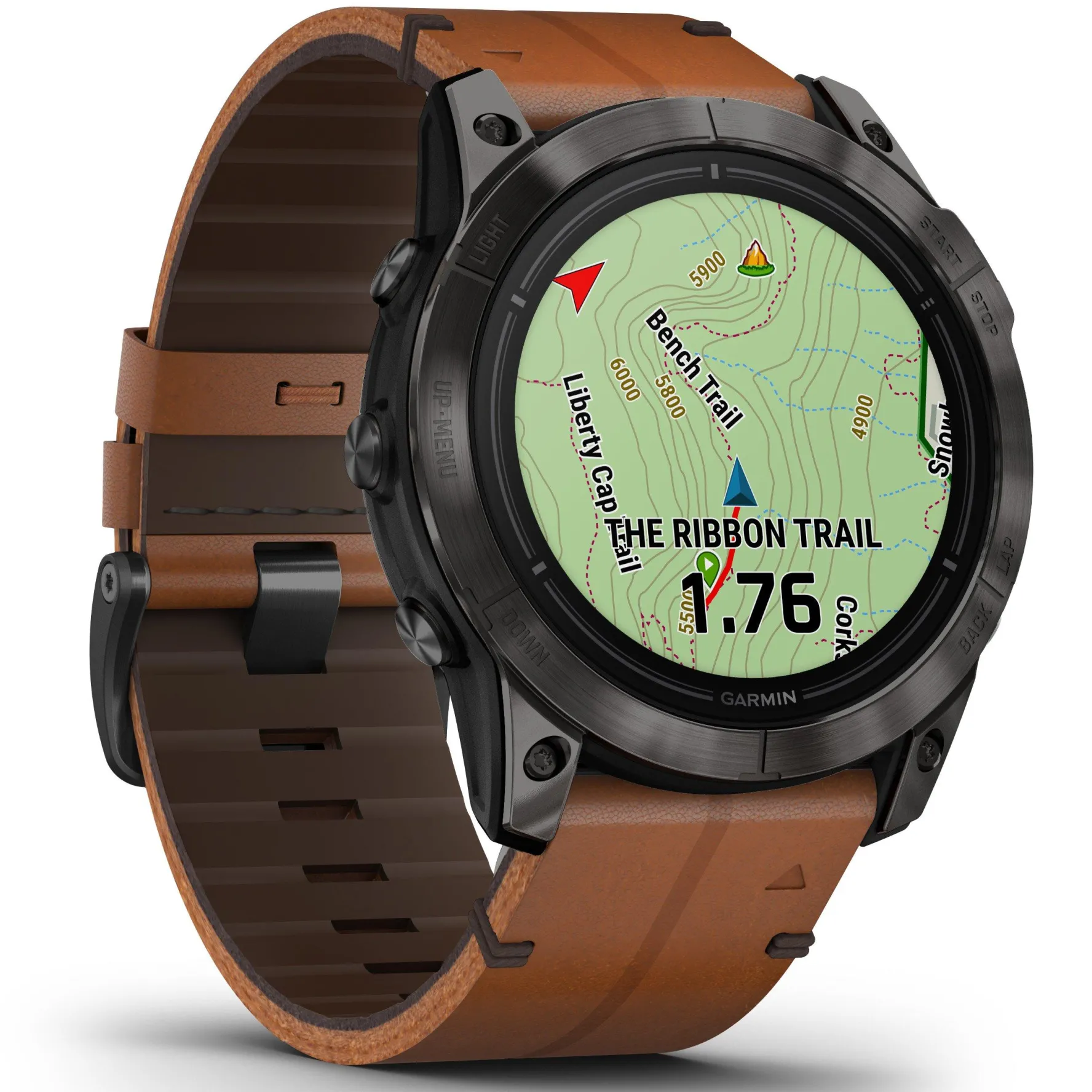 Garmin Epix Pro (Gen 2) Sapphire Edition 51mm Titanium Leather Smartwatch