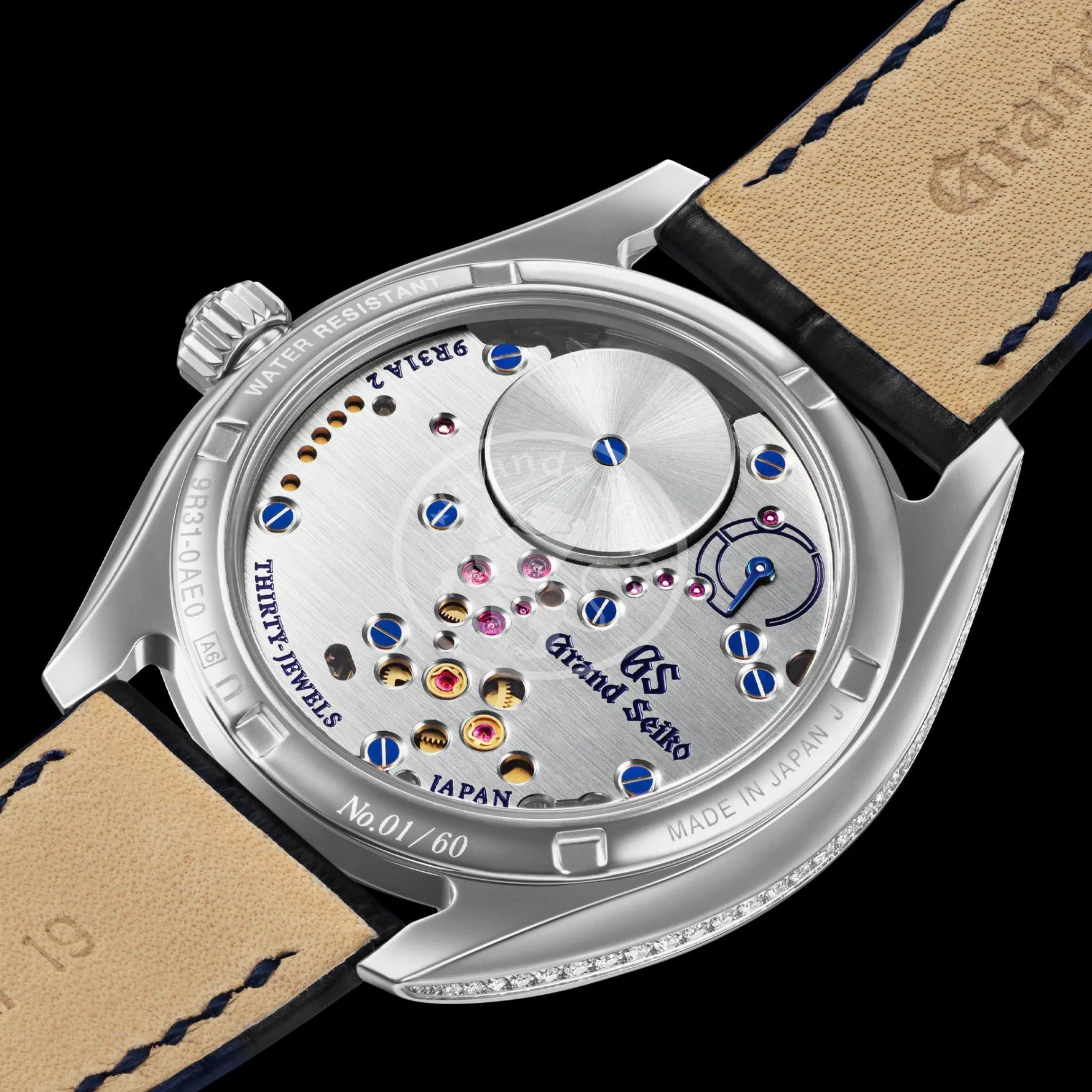 Grand Seiko Elegance Omiwatari 38.5mm Spring Drive Men's Watch