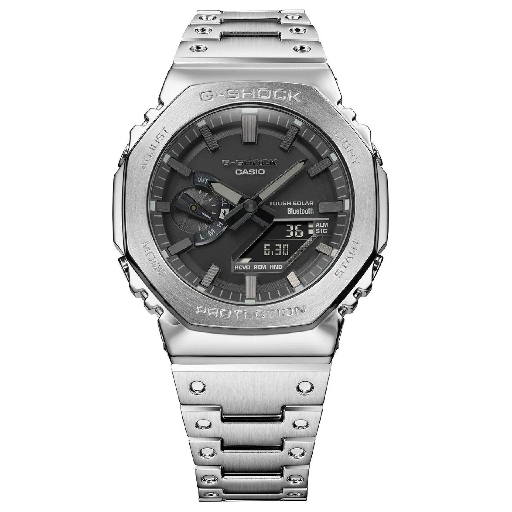 G-Shock Full Metal 2100 Series 48.6mm Stainless Steel Solar Powered Men’s Watch
