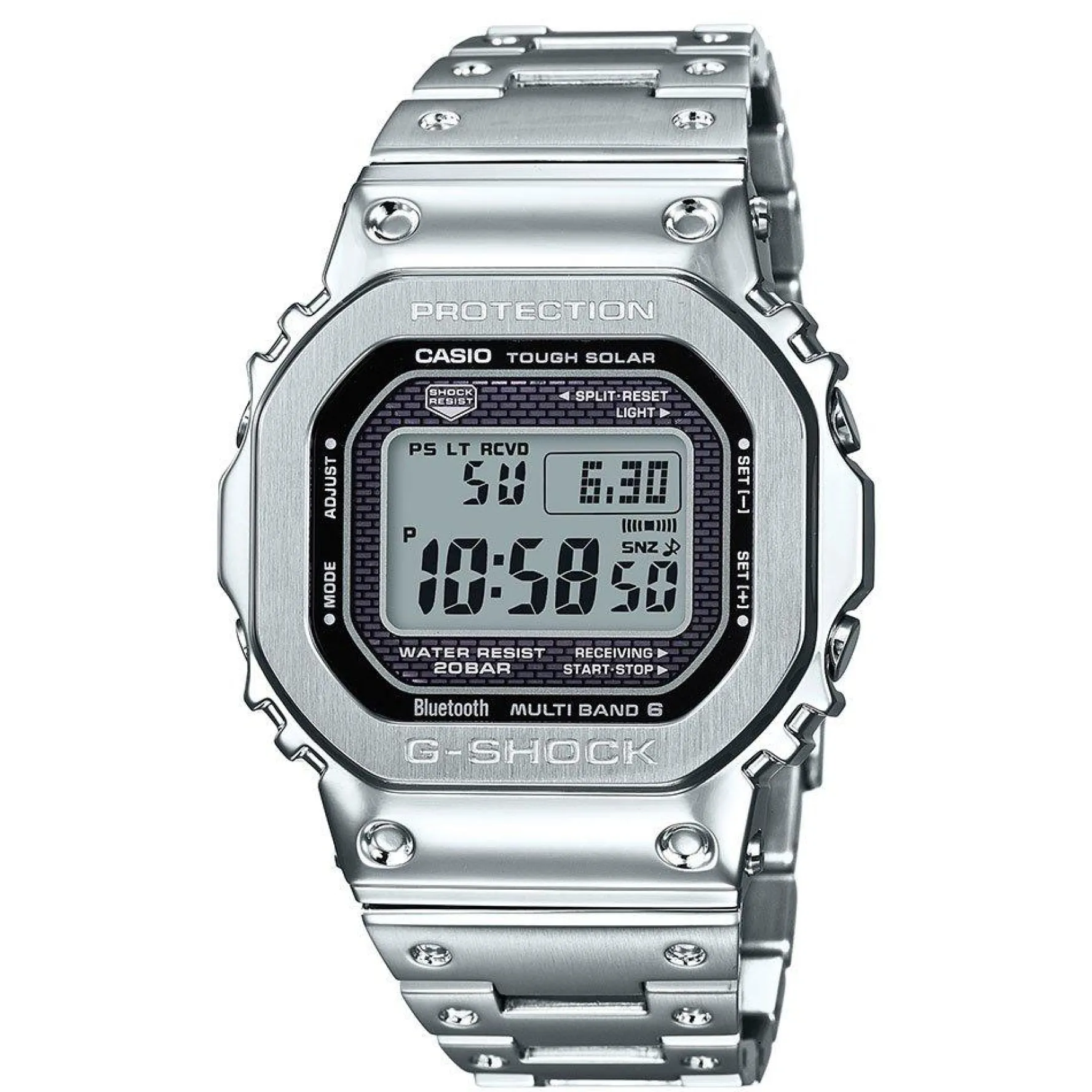 G-Shock Full Metal 43.2mm Stainless Steel Solar Powered Men's Watch