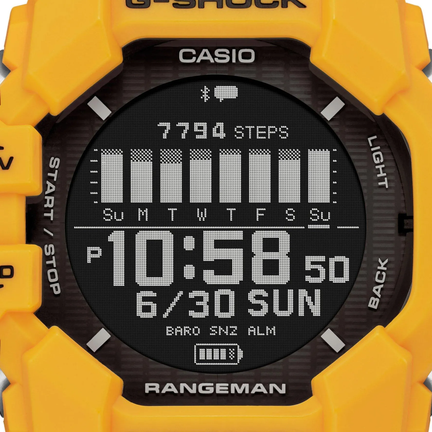 G-Shock Rangeman 53mm Yellow Resin Strap Solar Powered Men’s Watch