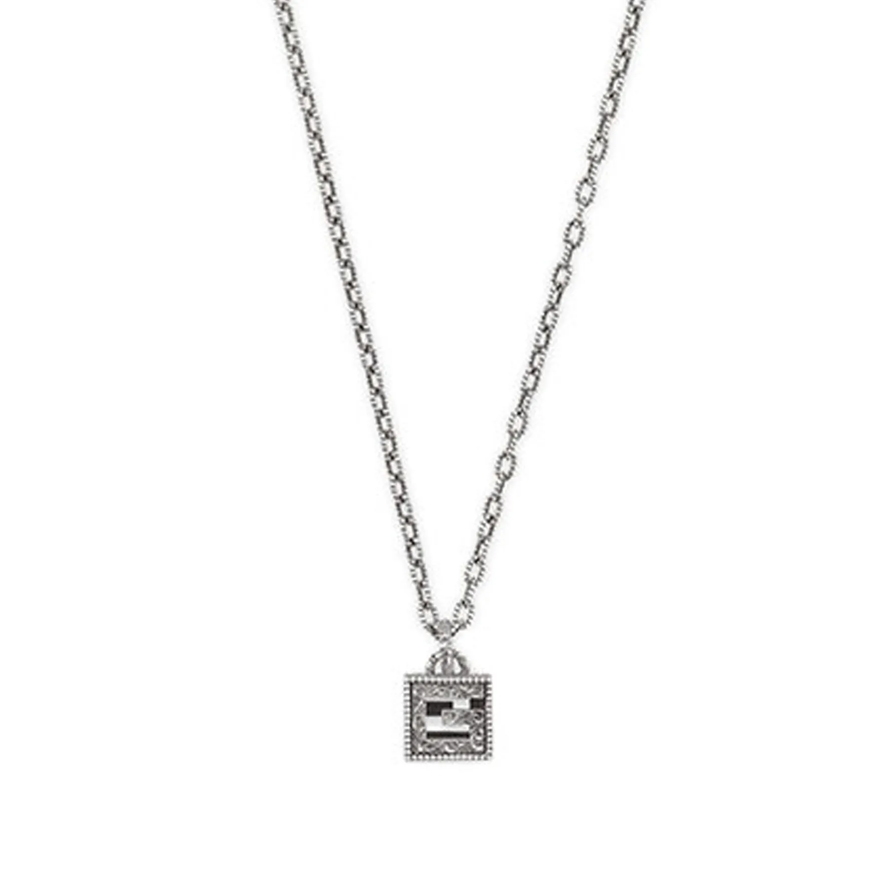 Gucci G Cube Silver Pendant