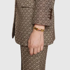 Gucci G-Frame 25mm Yellow Gold PVD Ladies Watch