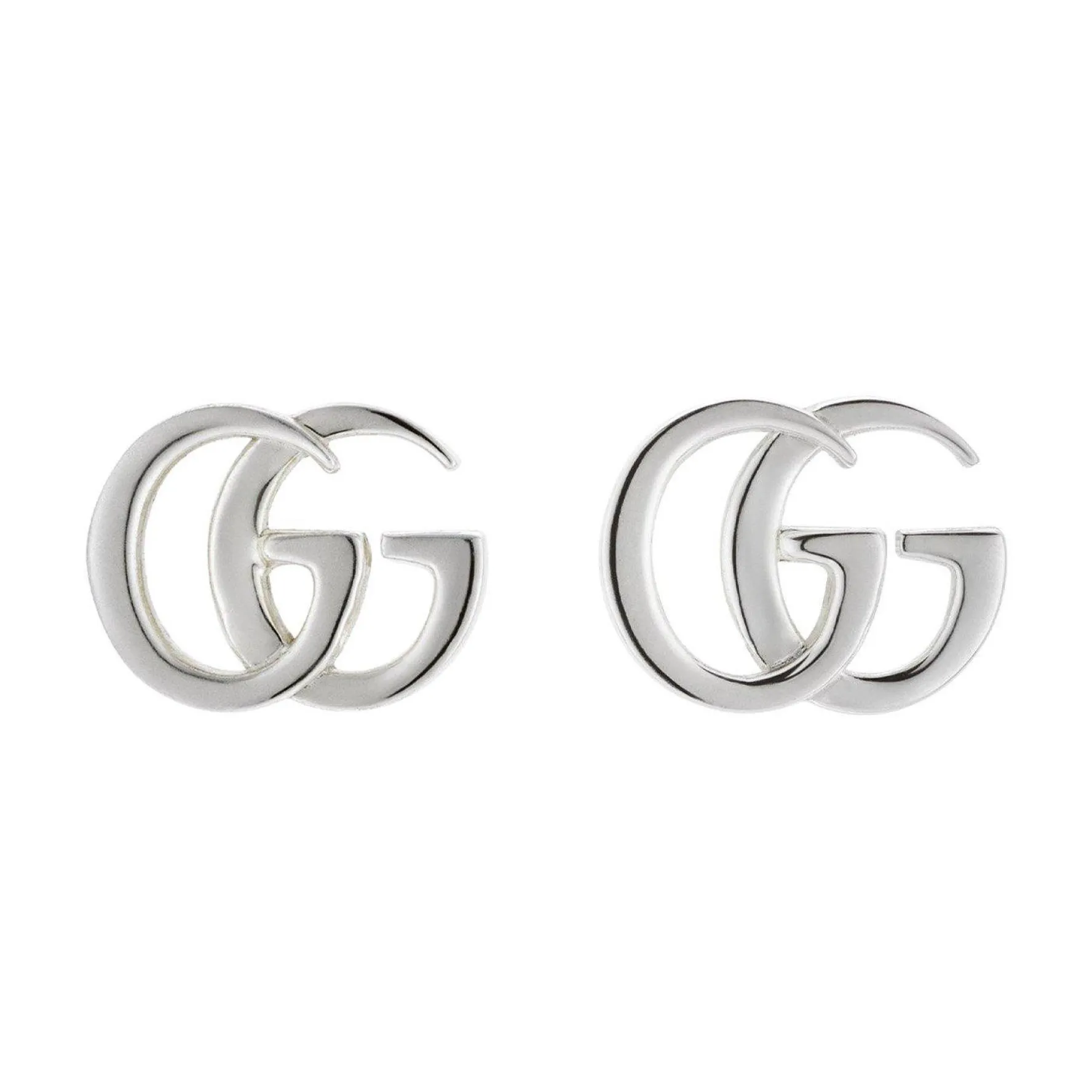 Gucci GG Marmont Silver Stud Earrings