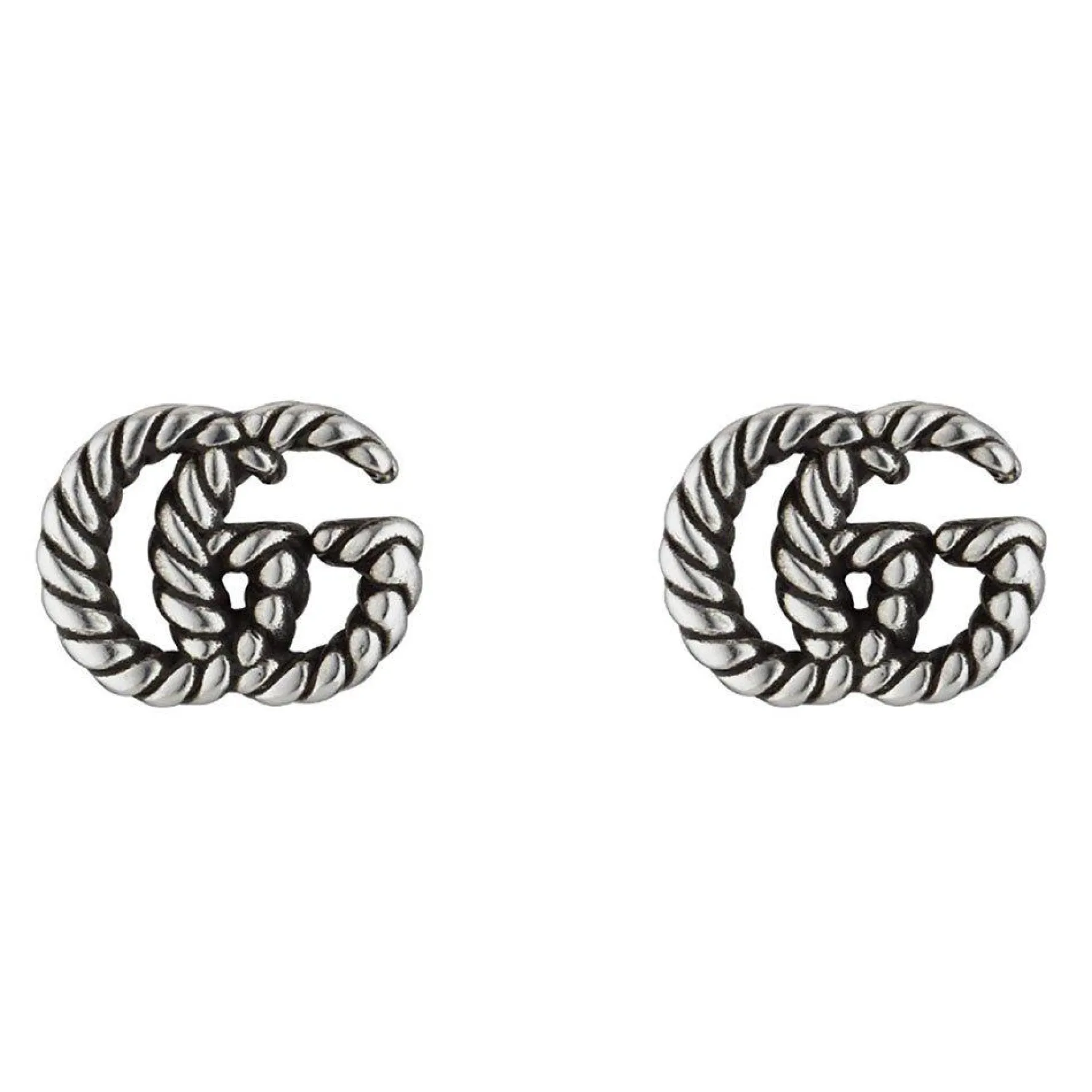 Gucci GG Marmont Silver Stud Earrings