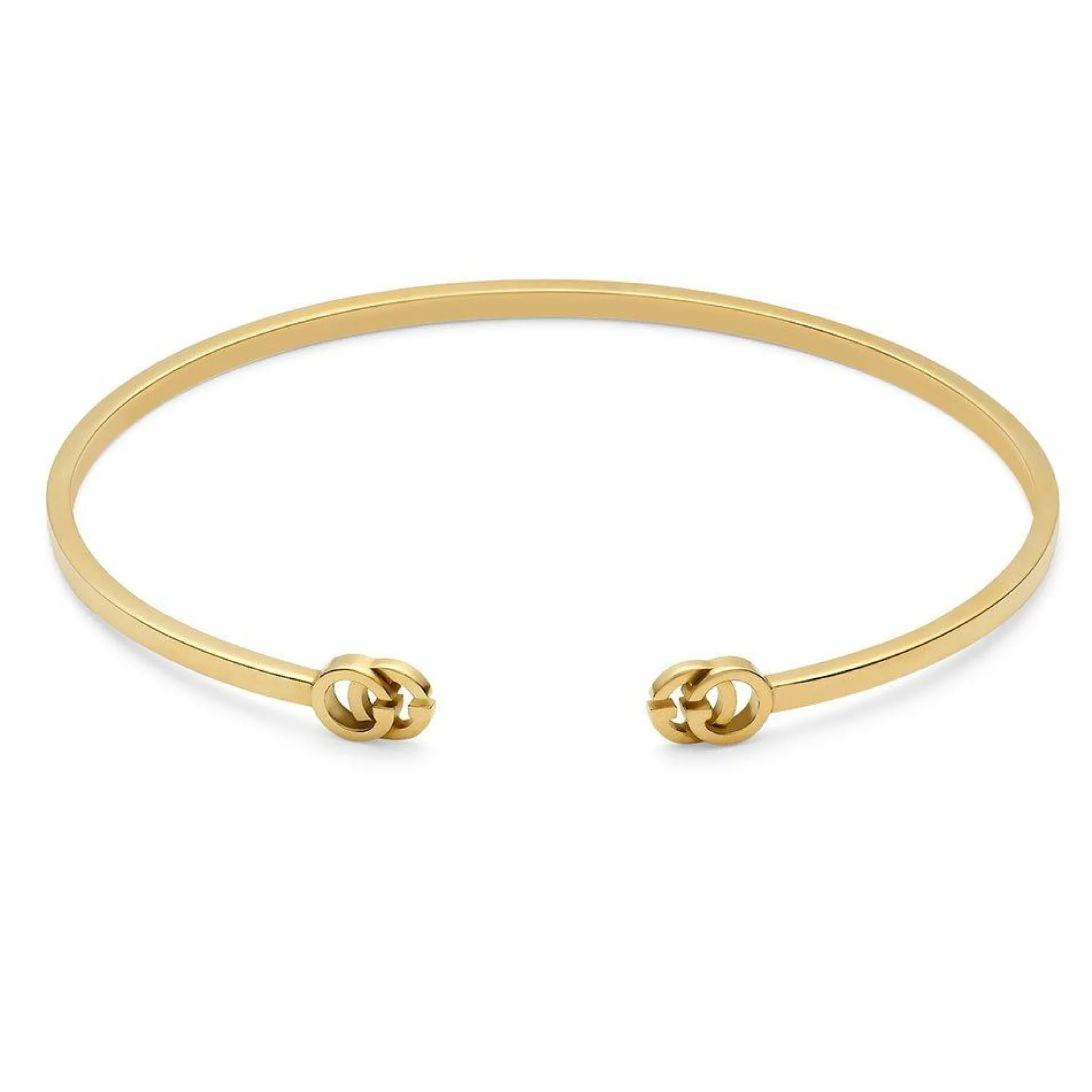Gucci GG Running 18ct Yellow Gold Cuff Bangle