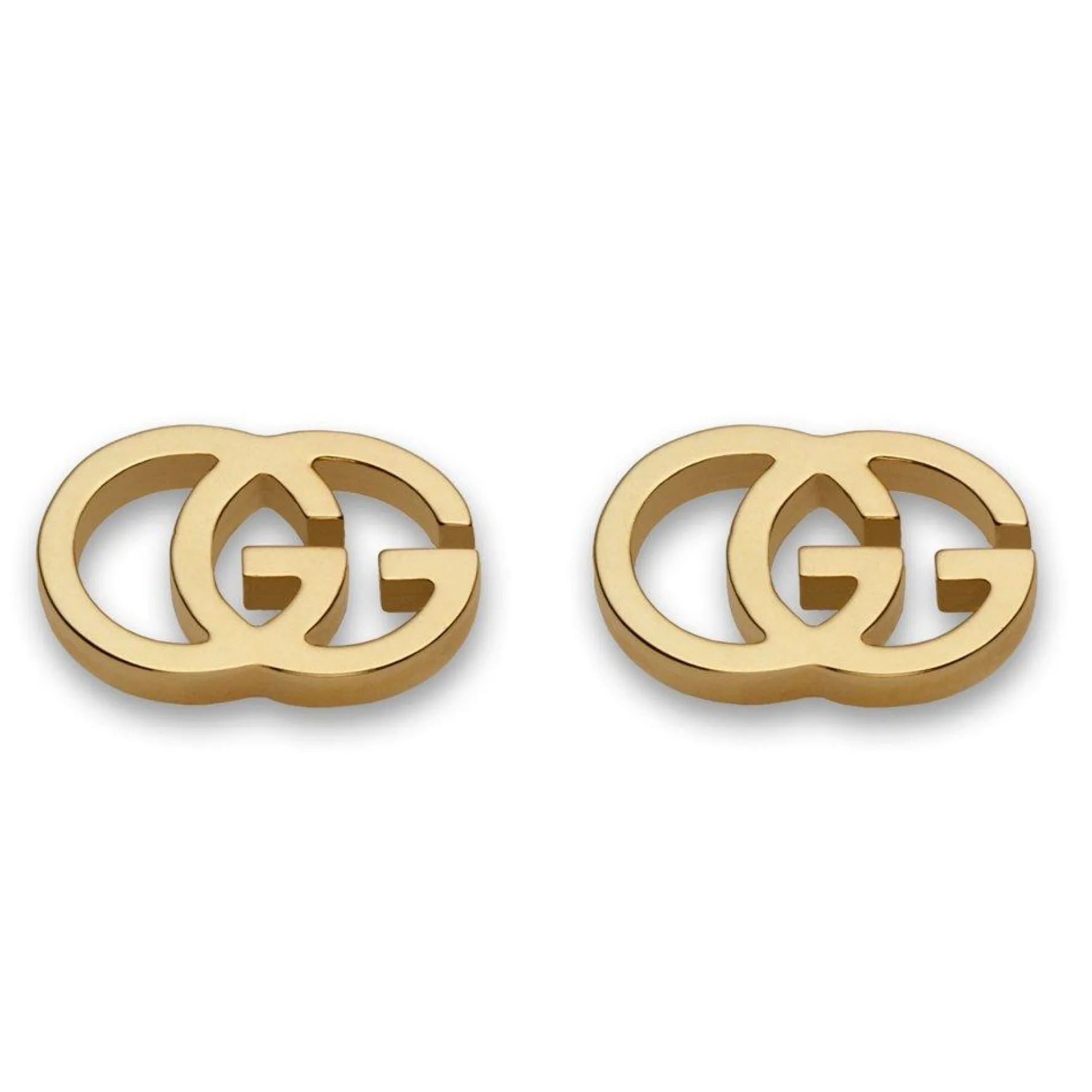 Gucci GG Running Tissue 18ct Yellow Gold Stud Earrings
