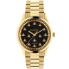 Gucci G-Timeless 18ct Yellow Gold Black Automatic Ladies Watch