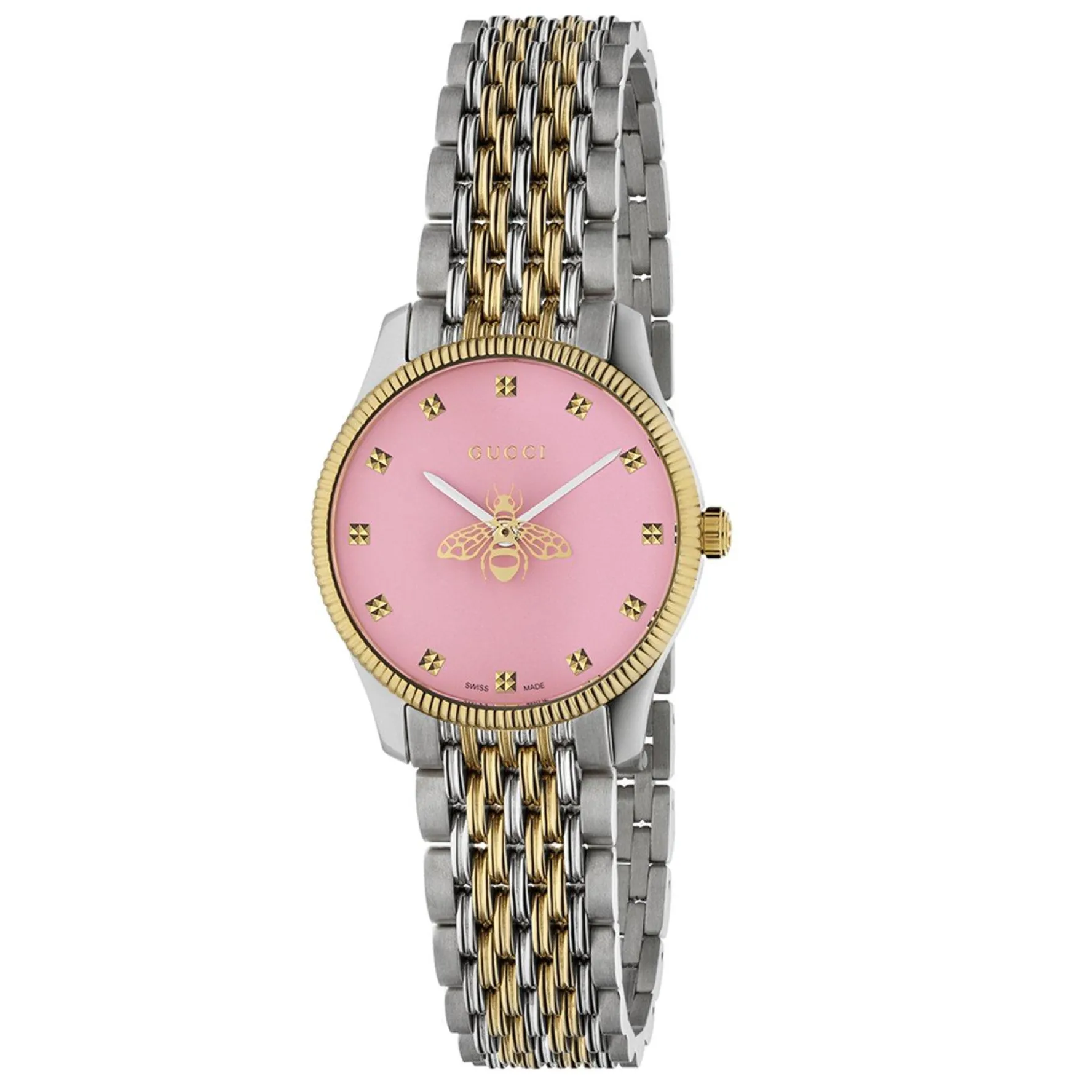 Gucci G-Timeless 29mm Stainless Steel and Yellow Gold PVD Ladies Watch