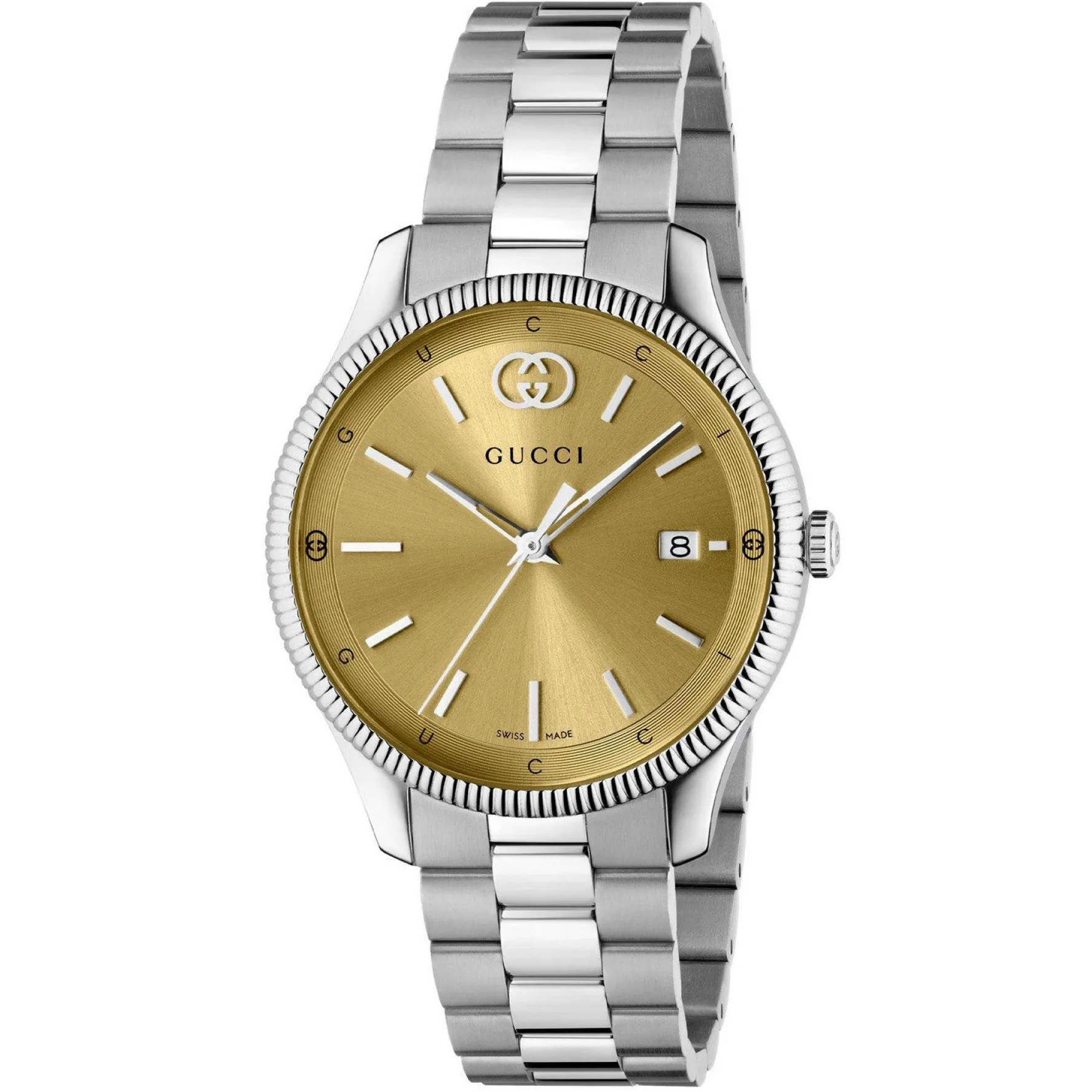 Gucci G-Timeless 38mm Yellow Gold Plated Watch