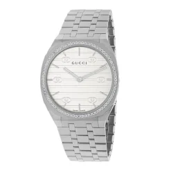 Gucci 25H 34mm Diamond Watch