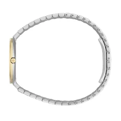 Gucci 25H 30mm Stainless Steel and 18ct Yellow Gold Plated Ladies Watch