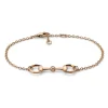 Gucci Horsebit 18ct Rose Gold Diamond Bracelet