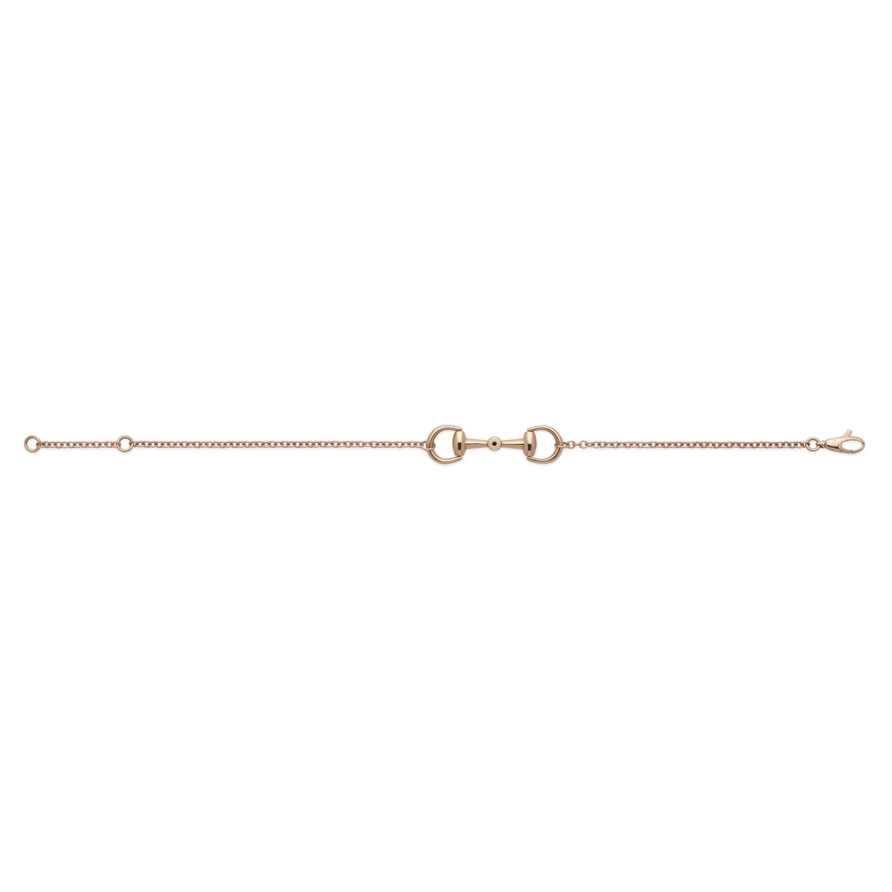 Gucci Horsebit 18ct Rose Gold Diamond Bracelet
