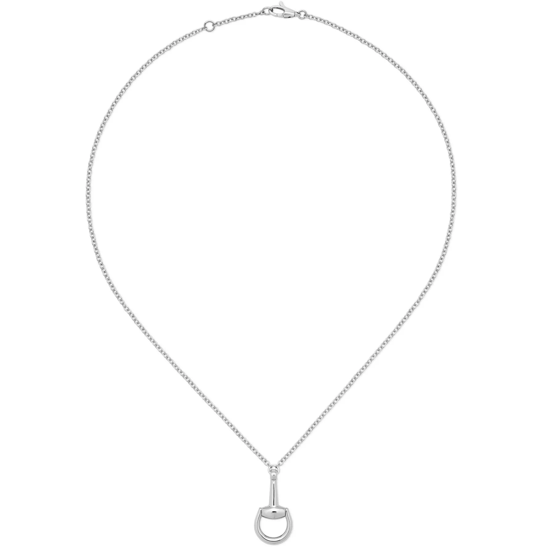 Gucci Horsebit 18ct White Gold Diamond Necklace