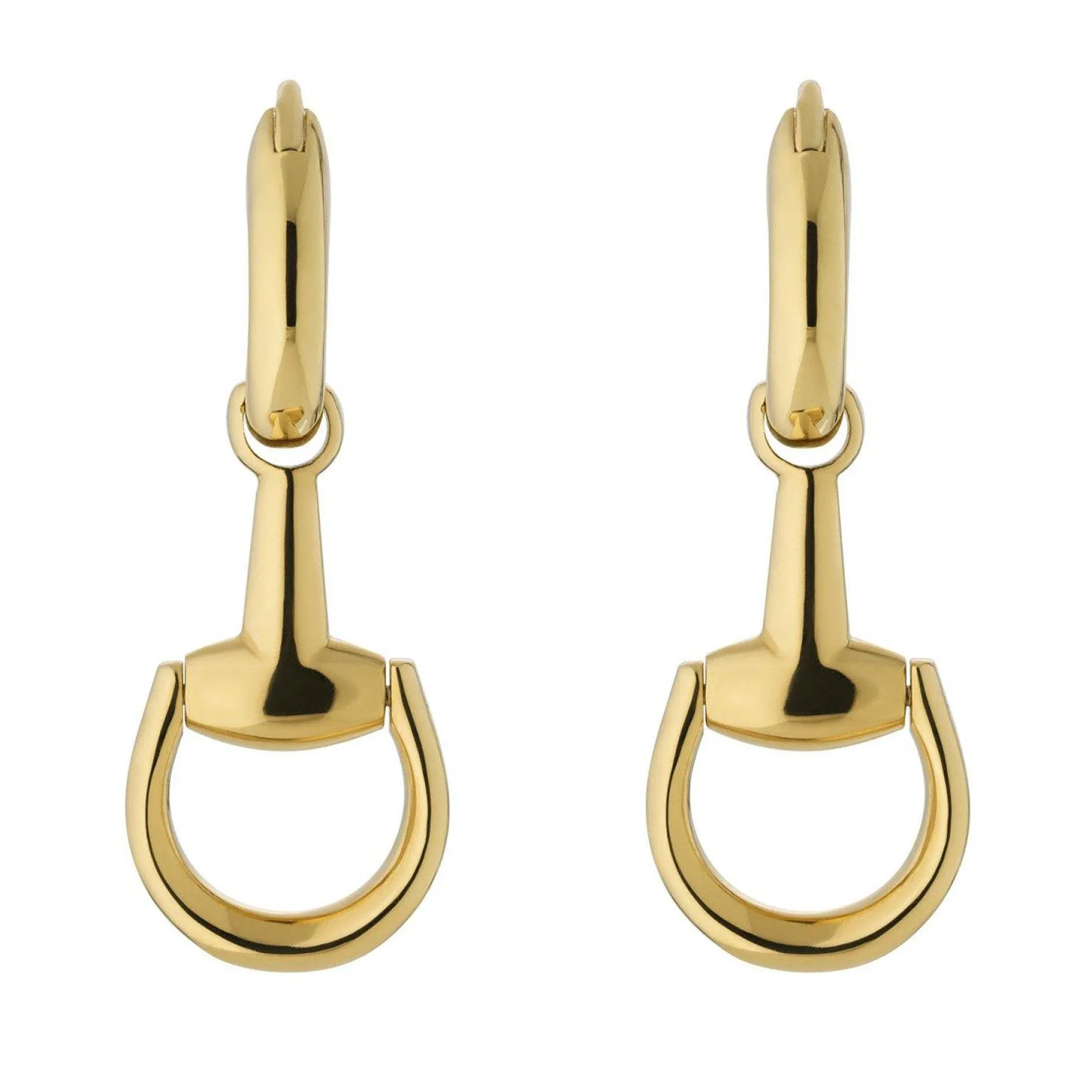 Gucci Horsebit 18ct Yellow Gold Hoop Earrings