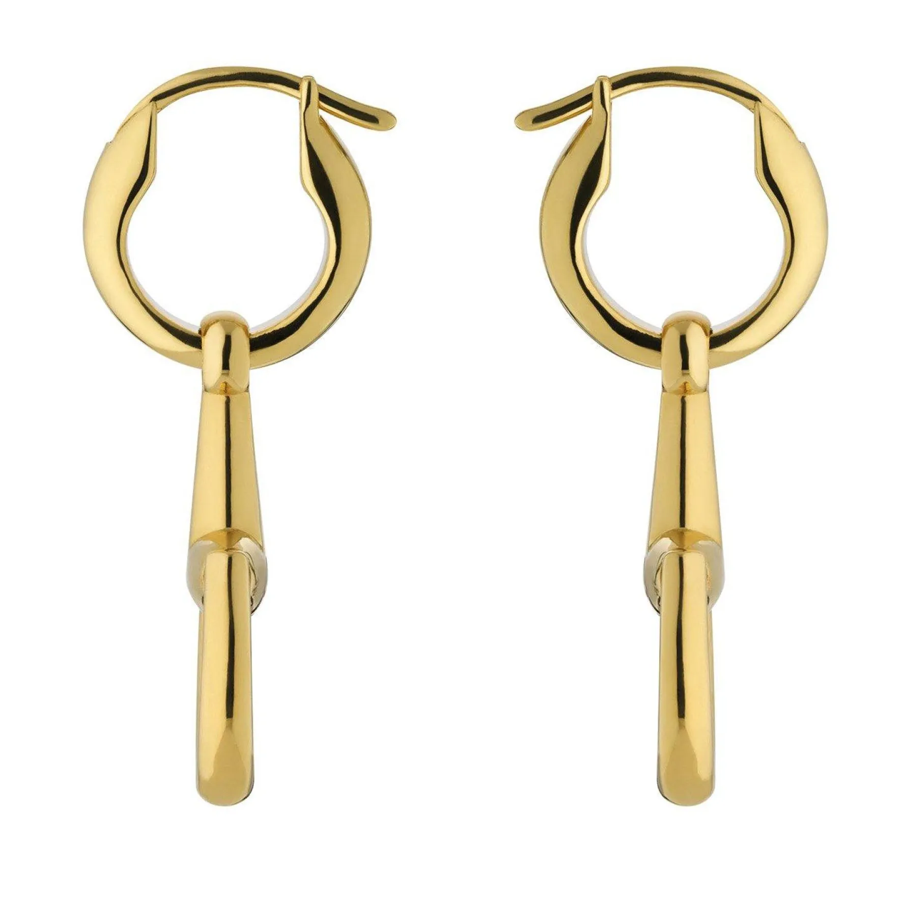 Gucci Horsebit 18ct Yellow Gold Hoop Earrings