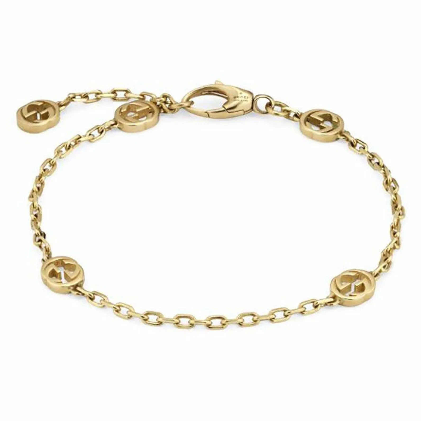 Gucci Interlocking 18ct Yellow Gold Bracelet