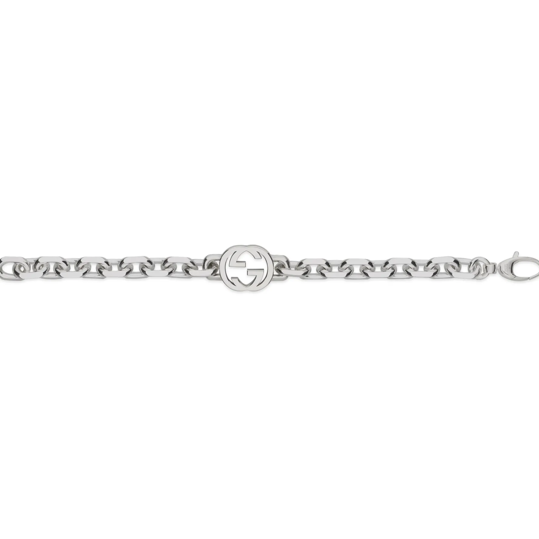 Gucci Interlocking Silver Bracelet