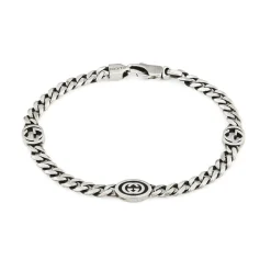 Gucci Interlocking Silver Bracelet