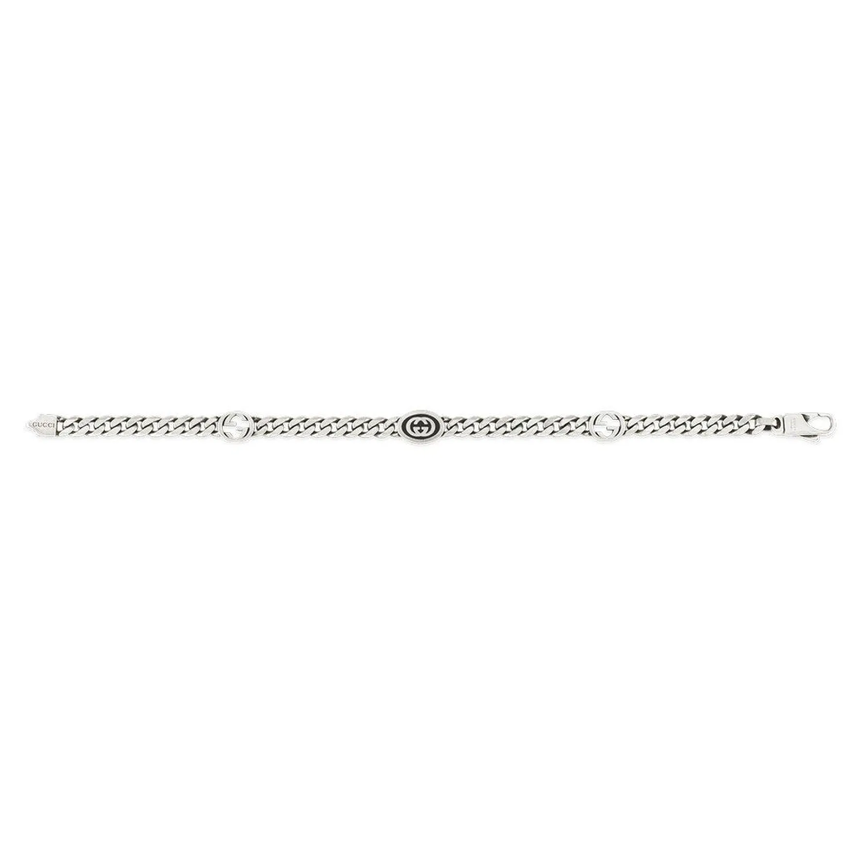 Gucci Interlocking Silver Bracelet