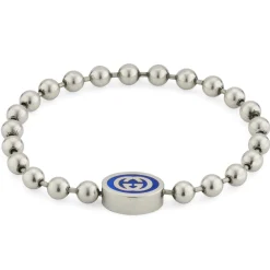 Gucci Interlocking Silver Bracelet