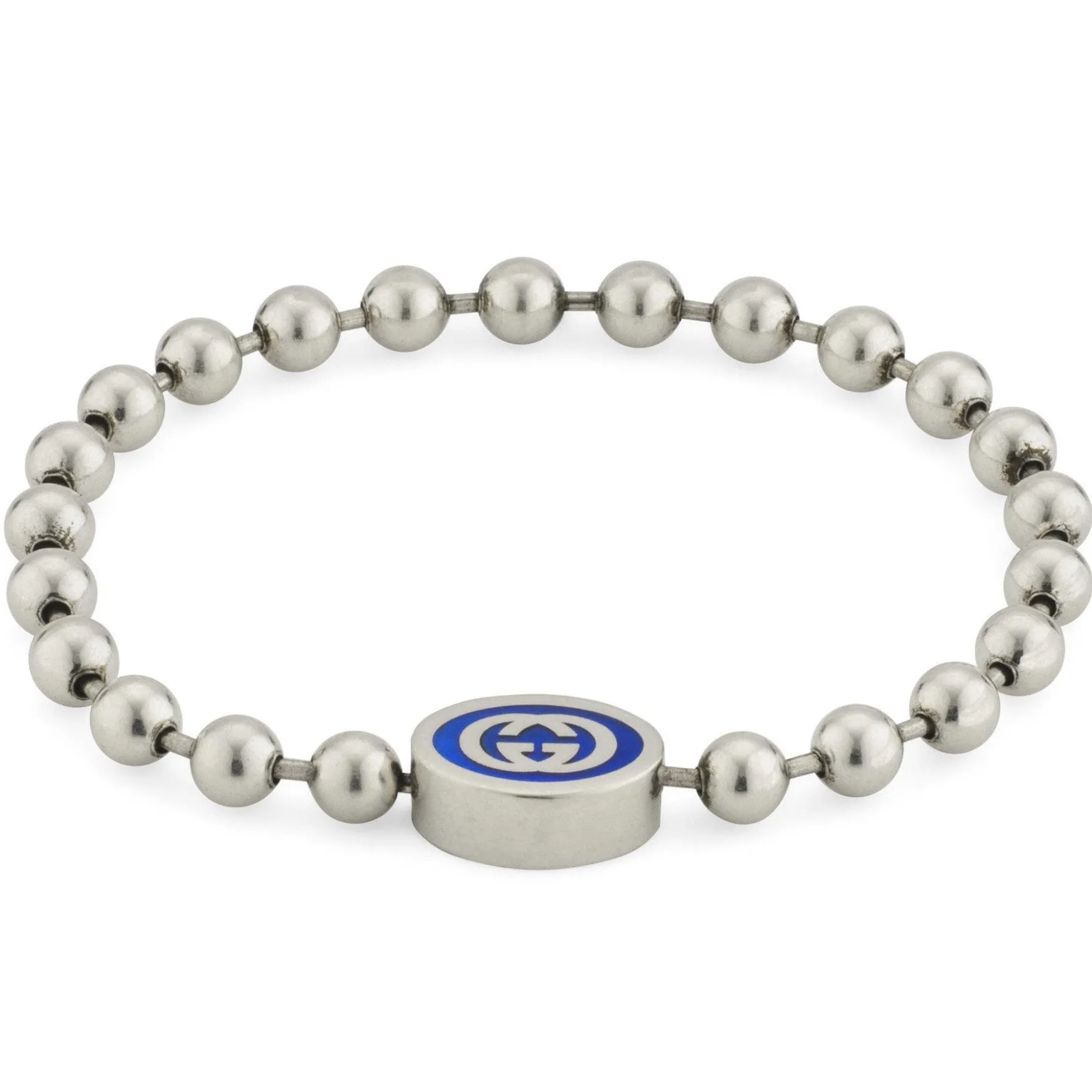 Gucci Interlocking Silver Bracelet