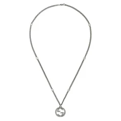 Gucci Interlocking Silver Pendant