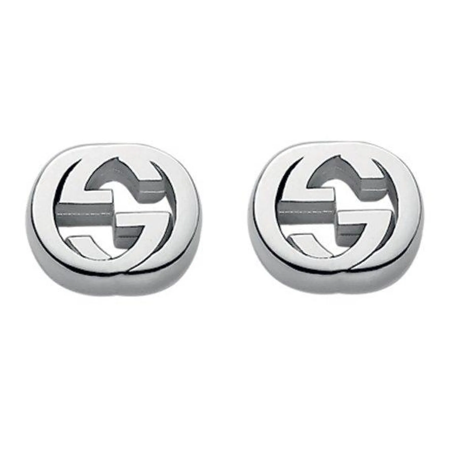 Gucci Interlocking Silver Earrings