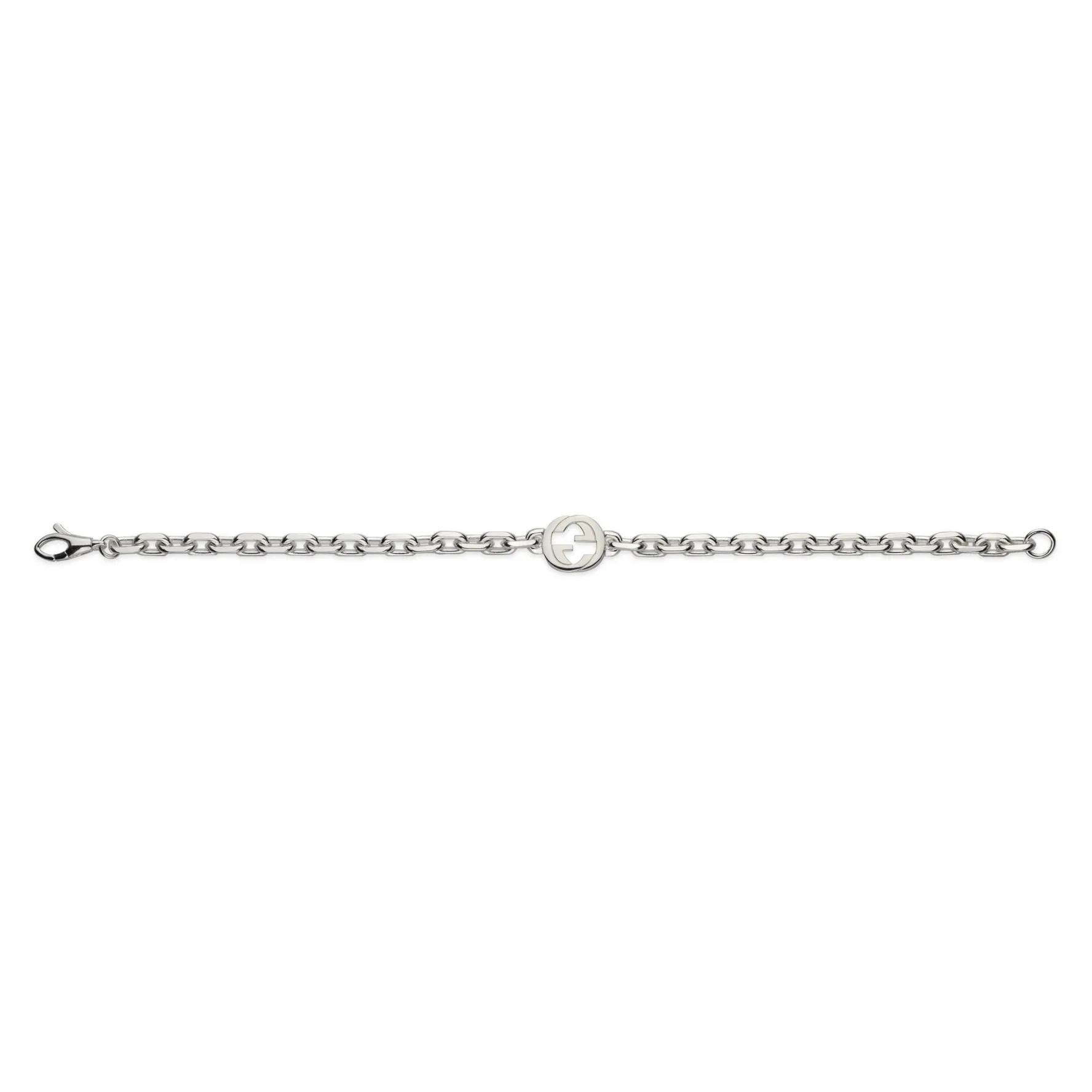 Gucci Interlocking Silver Bracelet