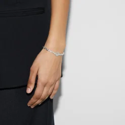 Gucci Interlocking Silver Bracelet