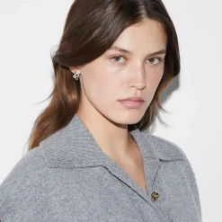 Gucci Interlocking Silver Hoop Earrings