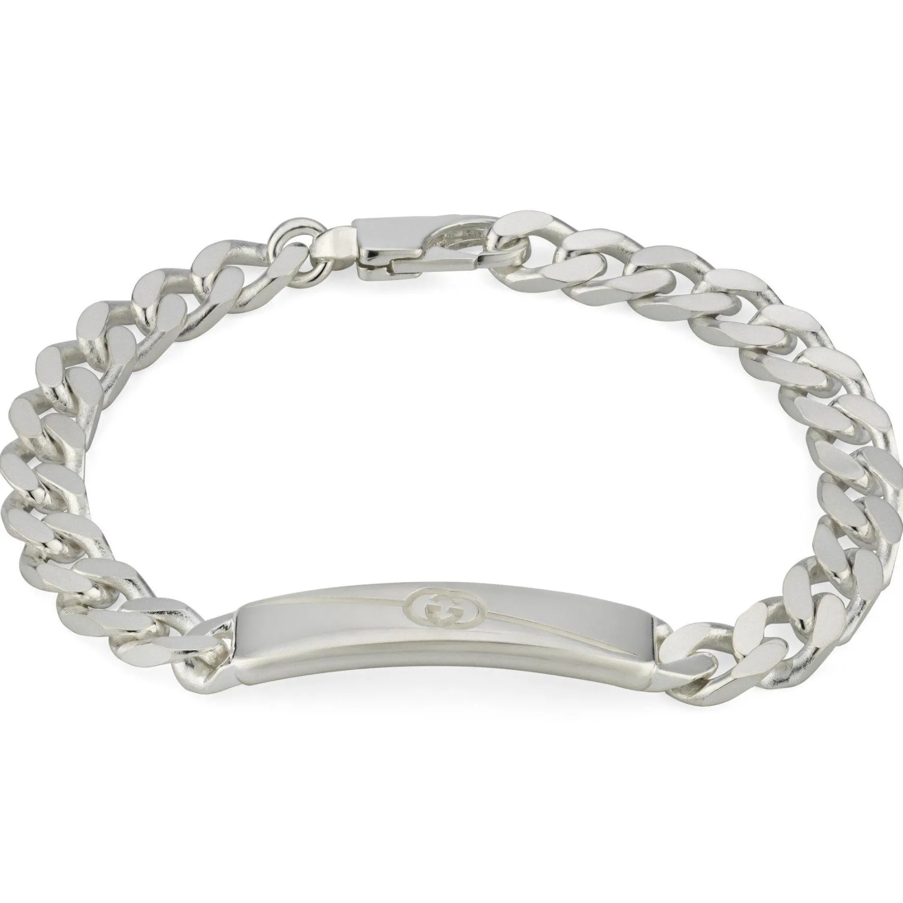 Gucci Interlocking Silver Bracelet