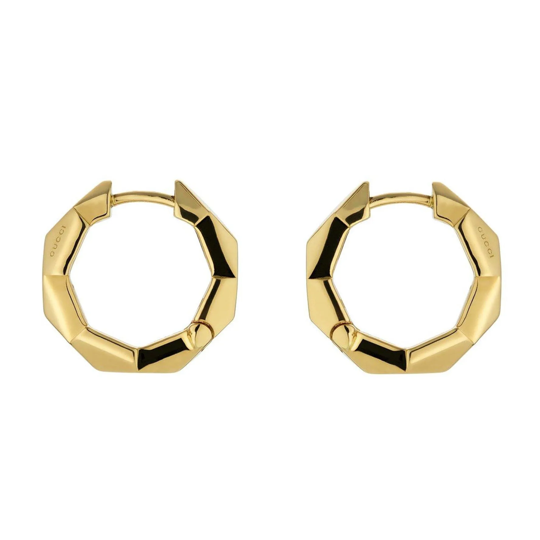 Gucci Link to Love 18ct Yellow Gold Hoop Earrings