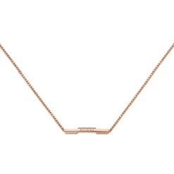 Gucci Link to Love 18ct Yellow Gold Bar Necklace