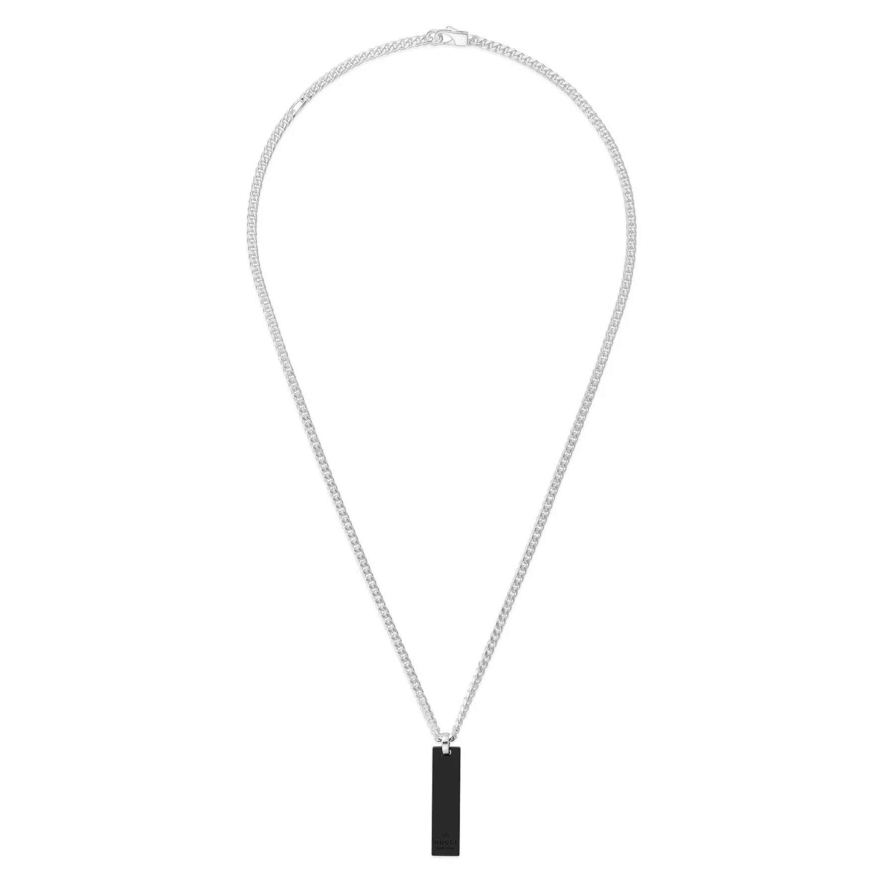 Gucci Tag Silver Men’s Necklace